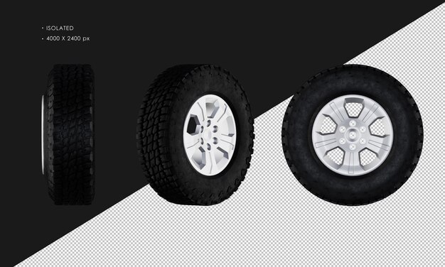 Na Białym Tle Pickup Truck Wheel Car Rim And Tire