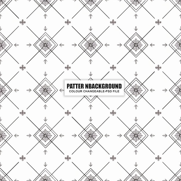 Naadloos patroon met een elegante vintage ornamentele bloemige geometrische achtergrond