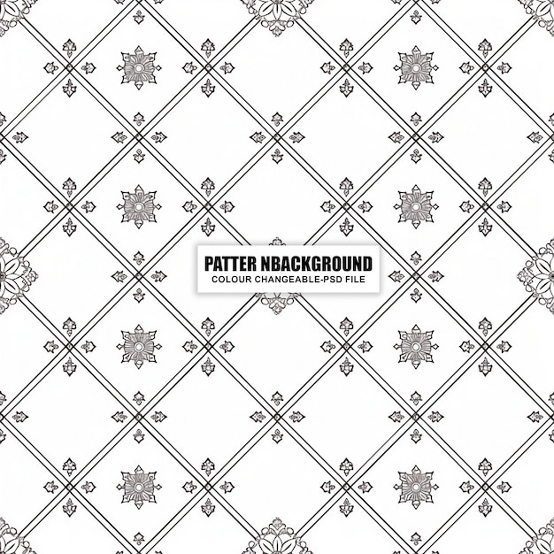 Naadloos patroon met een elegante vintage ornamentele bloemige geometrische achtergrond