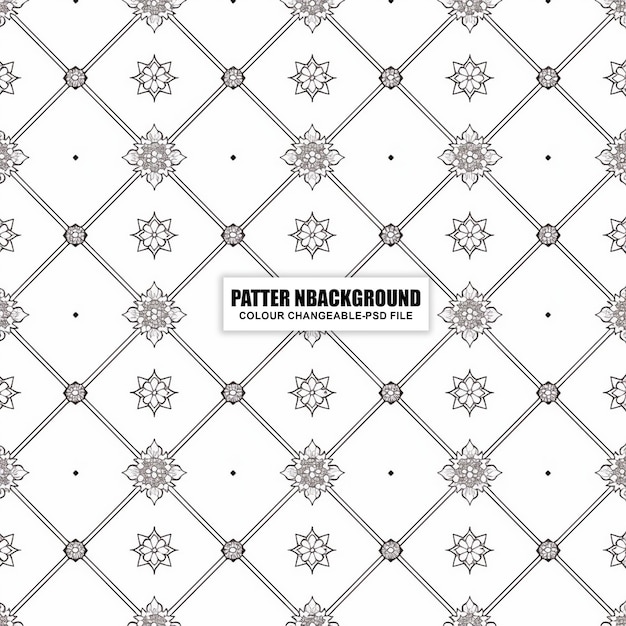 Naadloos patroon met een elegante vintage ornamentele bloemige geometrische achtergrond