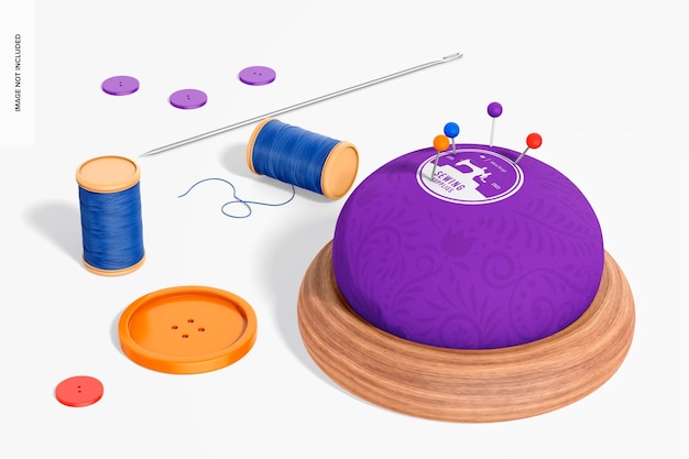 Naaispeldenhouder Mockup perspectief: