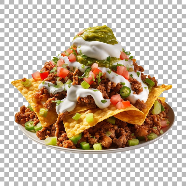 Nachos on transparent background