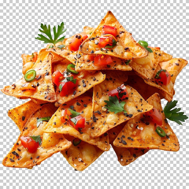 Nachos Z Guacamole Na Przezroczystym Tle