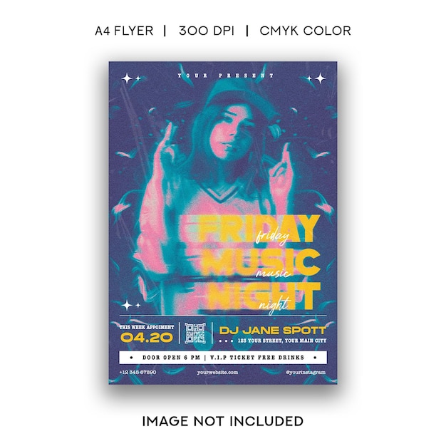 Nachtfeest flyer