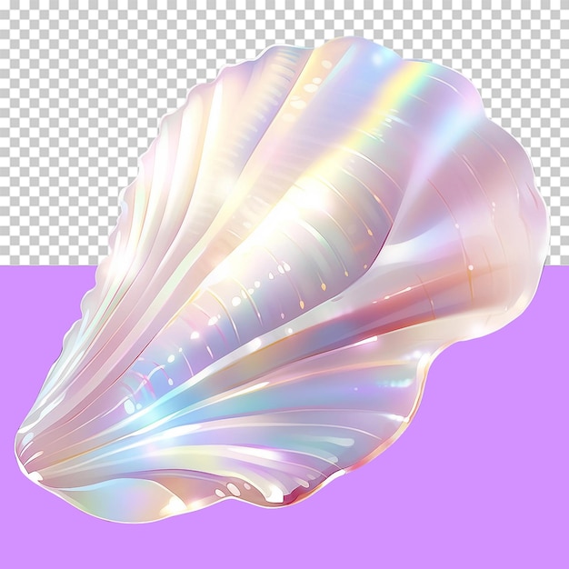 a Nacre shell isolated object transparent background