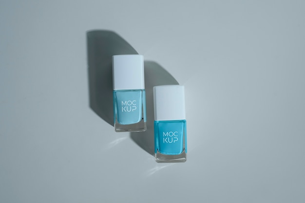 PSD nagellak verpakkingsontwerp mockup