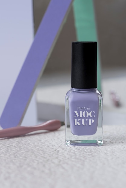 PSD nail polish bottle mock-up