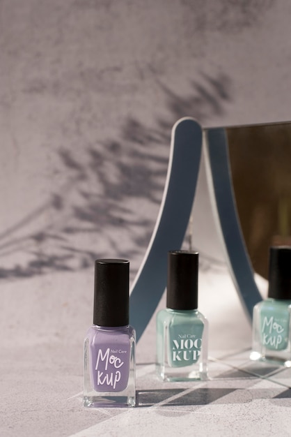 PSD nail polish bottle mock-up