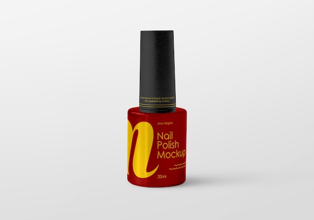 Nail polish bottle mockup