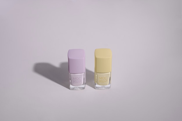 Nail polish packaging design mockup