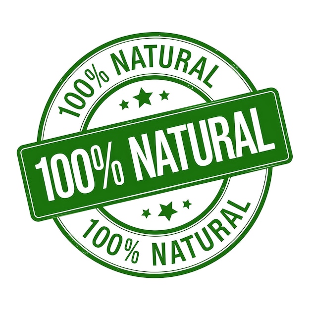 Nalepka i odznakę produktu naturalnego