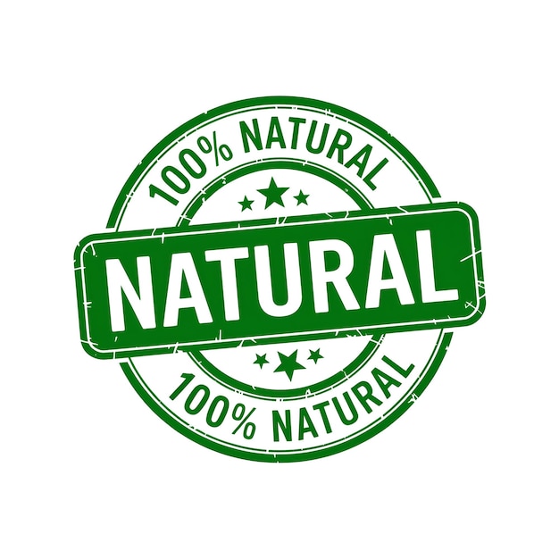 Nalepka i odznakę produktu naturalnego