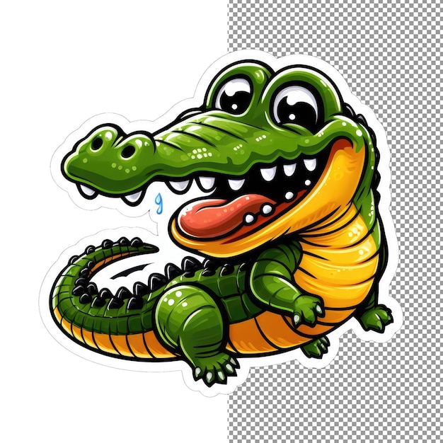 PSD nalepka o potężnym aligatorze swamp sentinel