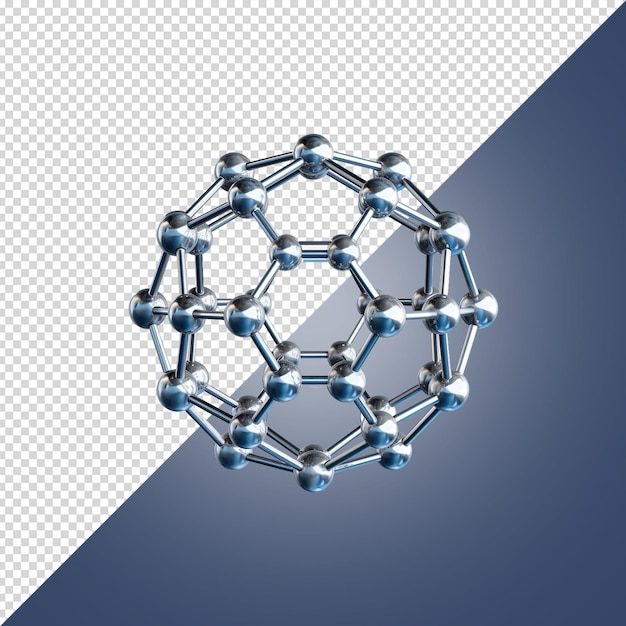 PSD nanostructuur geïsoleerd op wit