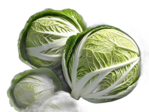 Napa cabbage psd su sfondo bianco