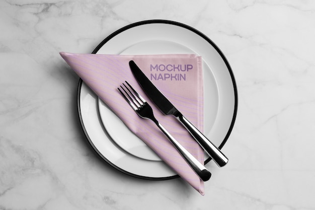 napkin mockup design