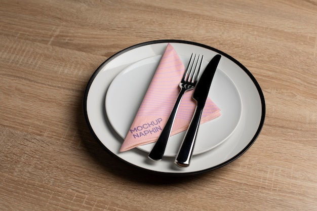 napkin mockup design
