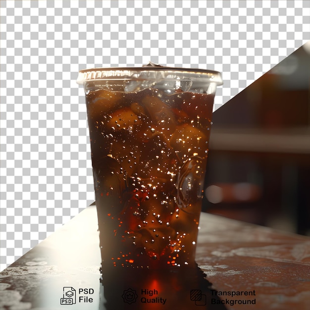 PSD napoj bezalkoholowy w szklance png zawiera obraz