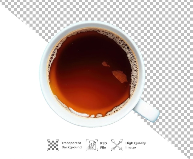 PSD napój herbaty izolowany