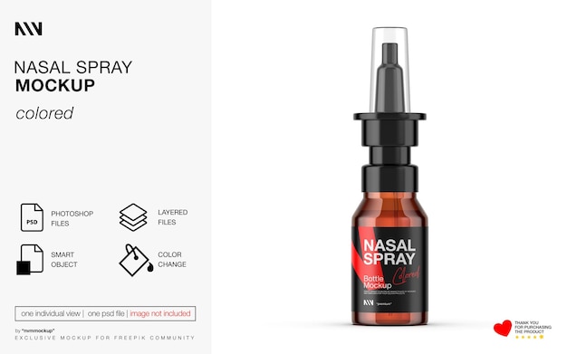 Nasal spray mockup