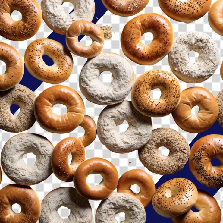PSD national bagel day png