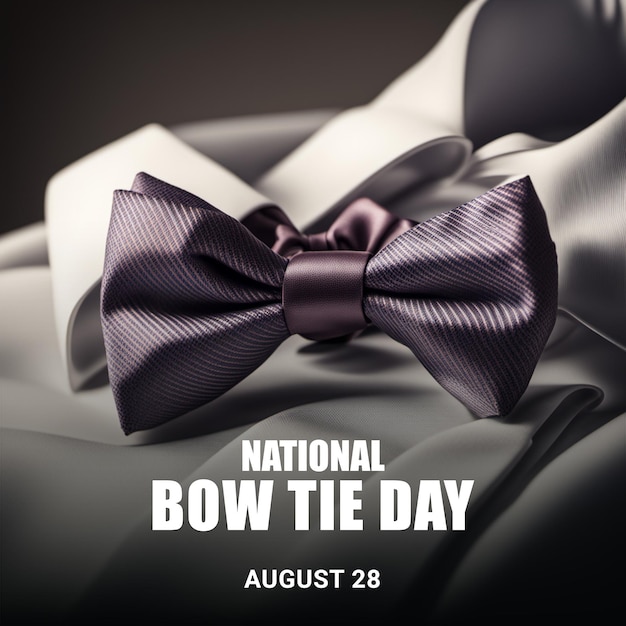 PSD national bow tie day background generative ai illustrations