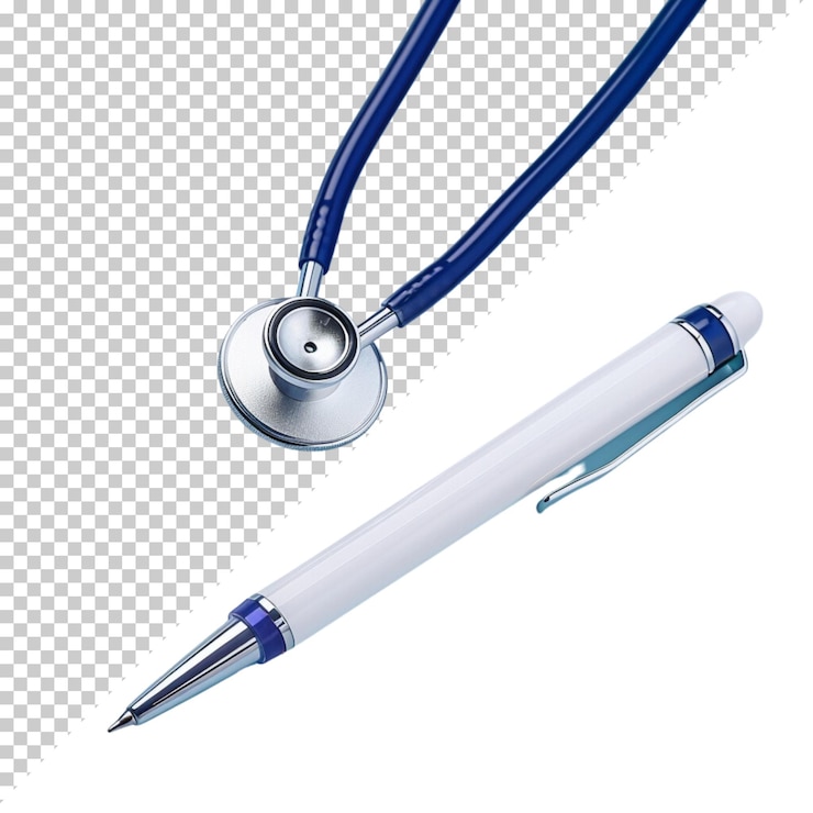 PSD national doctors day world health day medic stethoscope heart isolated on transparent background