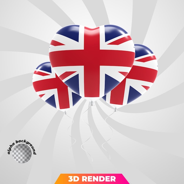 National flag 3d rendering