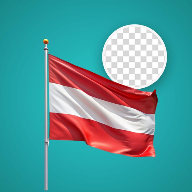 PSD national flag of austria background with flag of austria