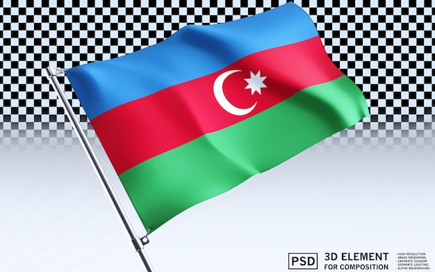 national flag of azerbaijan