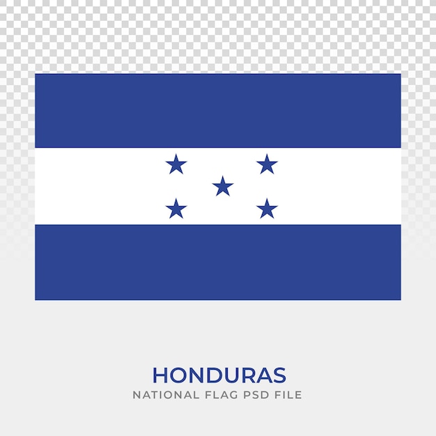 PSD national flag of honduras blue and white design