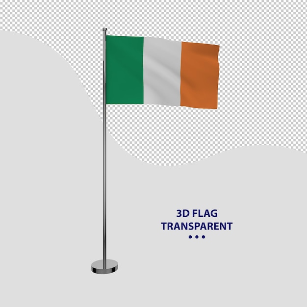 PSD national flag of ireland transparent no background