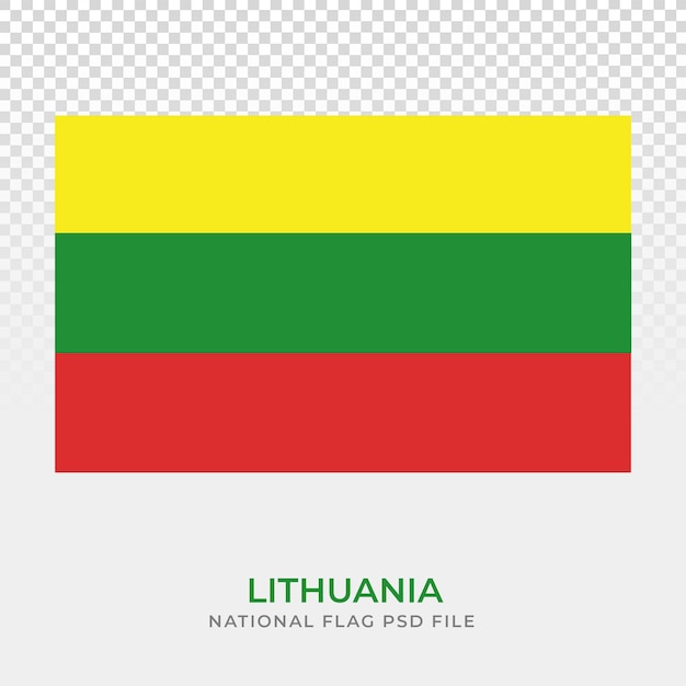 PSD national flag of lithuania