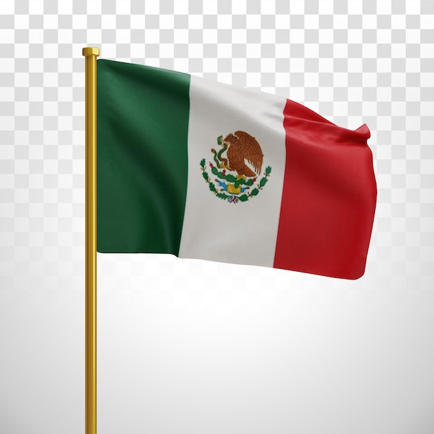 PSD a national flag of mexico