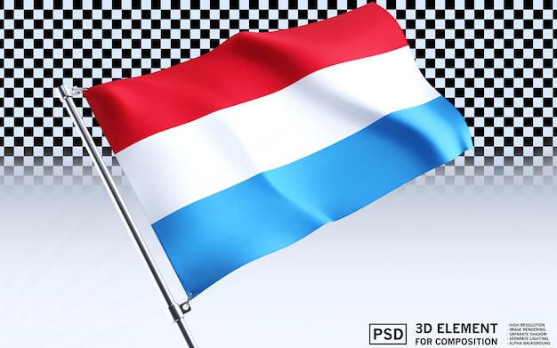 NATIONAL FLAG OF LUXEMBOURG
