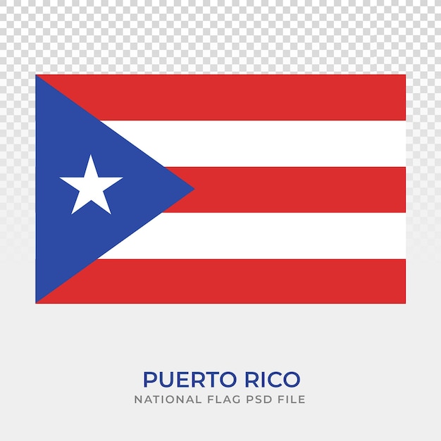 PSD bandiera nazionale di puerto rico psd design