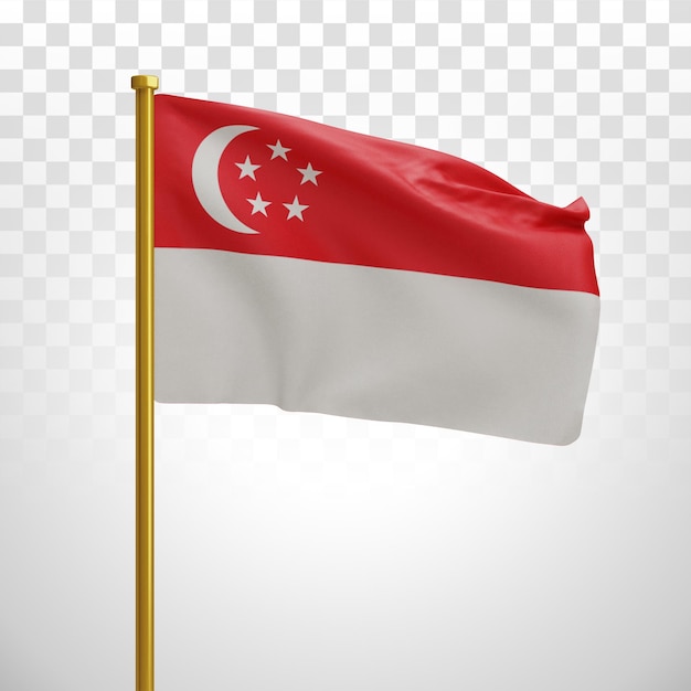 PSD bandiera nazionale di singapore