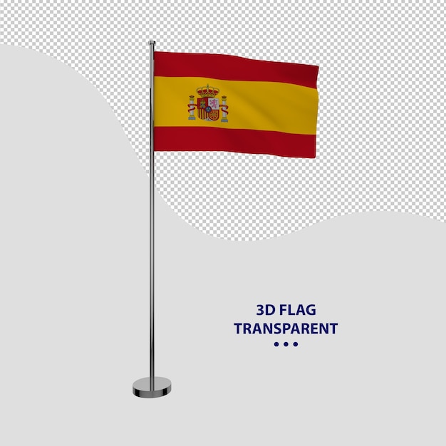 PSD national flag of spain transparent no background