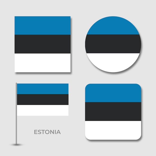 PSD national flags of estonia