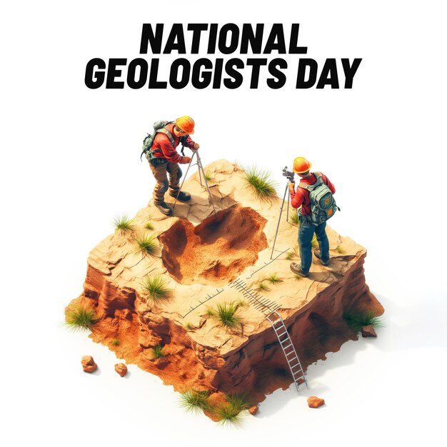 National geologists day celebration background