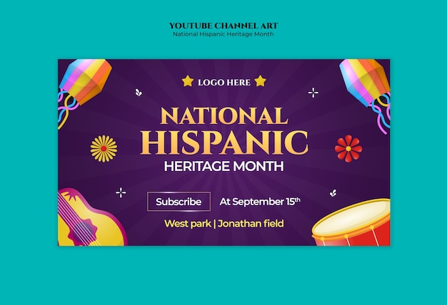national hispanic heritage month template design