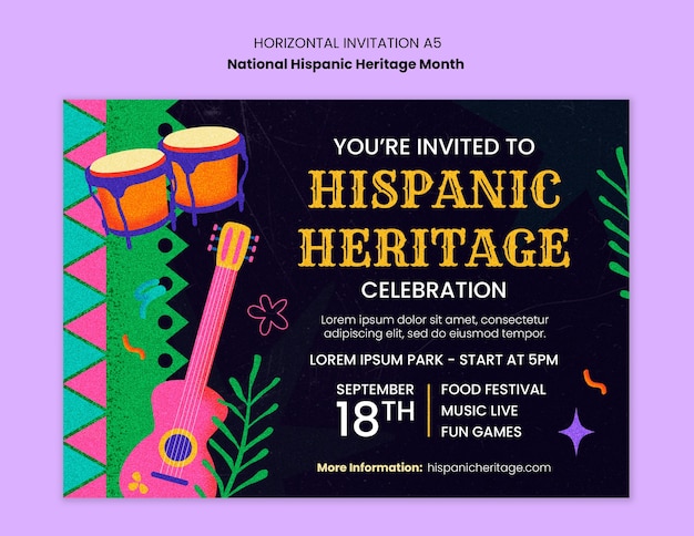 national hispanic heritage month template