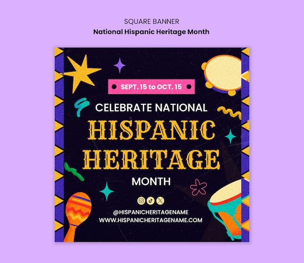 national hispanic heritage month template