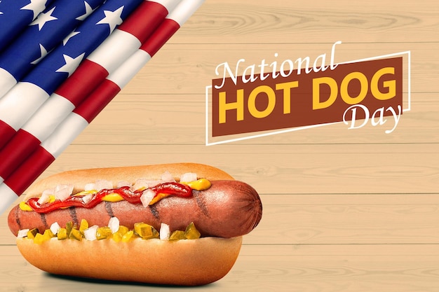 PSD giornata nazionale dell'hot doggiornata nazionale dell'hot dog