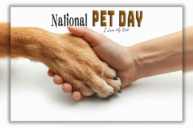 PSD national and international pet day world rabies day with animals background