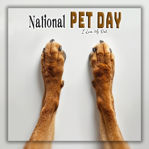 PSD national and international pet day world rabies day with animals background