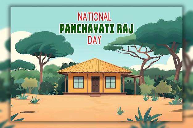 PSD national panchayati raj day background