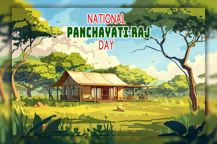 PSD national panchayati raj day background