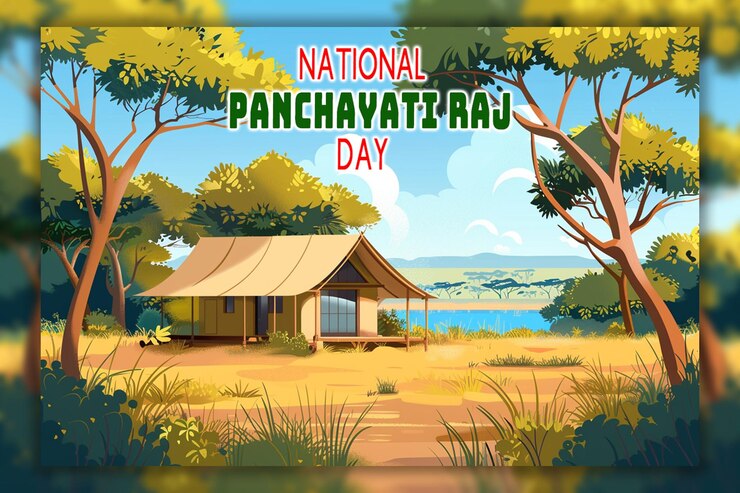 PSD national panchayati raj day background