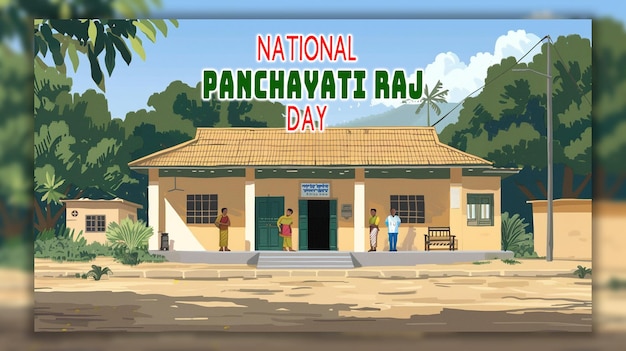 PSD background della giornata nazionale del panchayati raj
